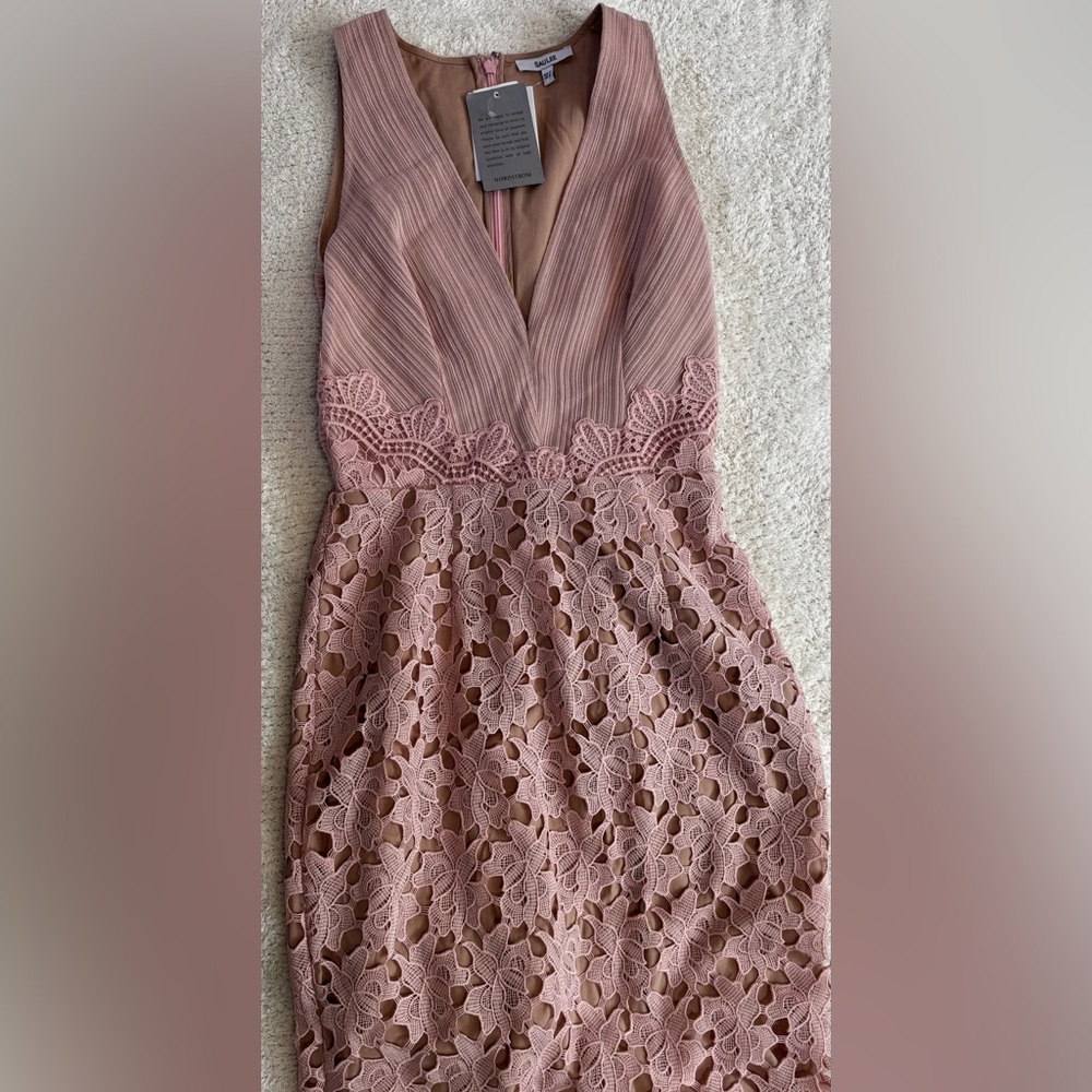 Nordstrom - Sau Lee Blush Lace Dress - NWT